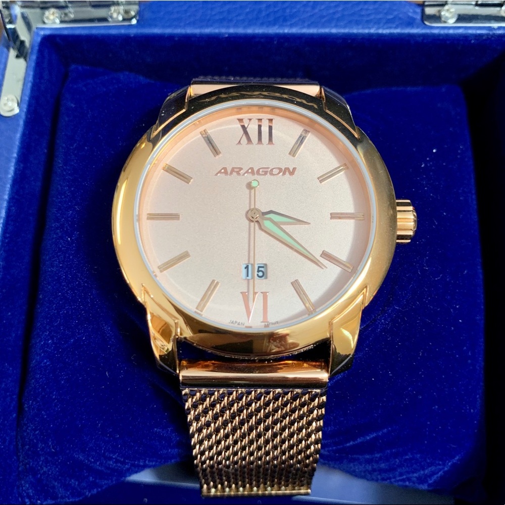 Aragon Rose Gold Men’s Dress Watch